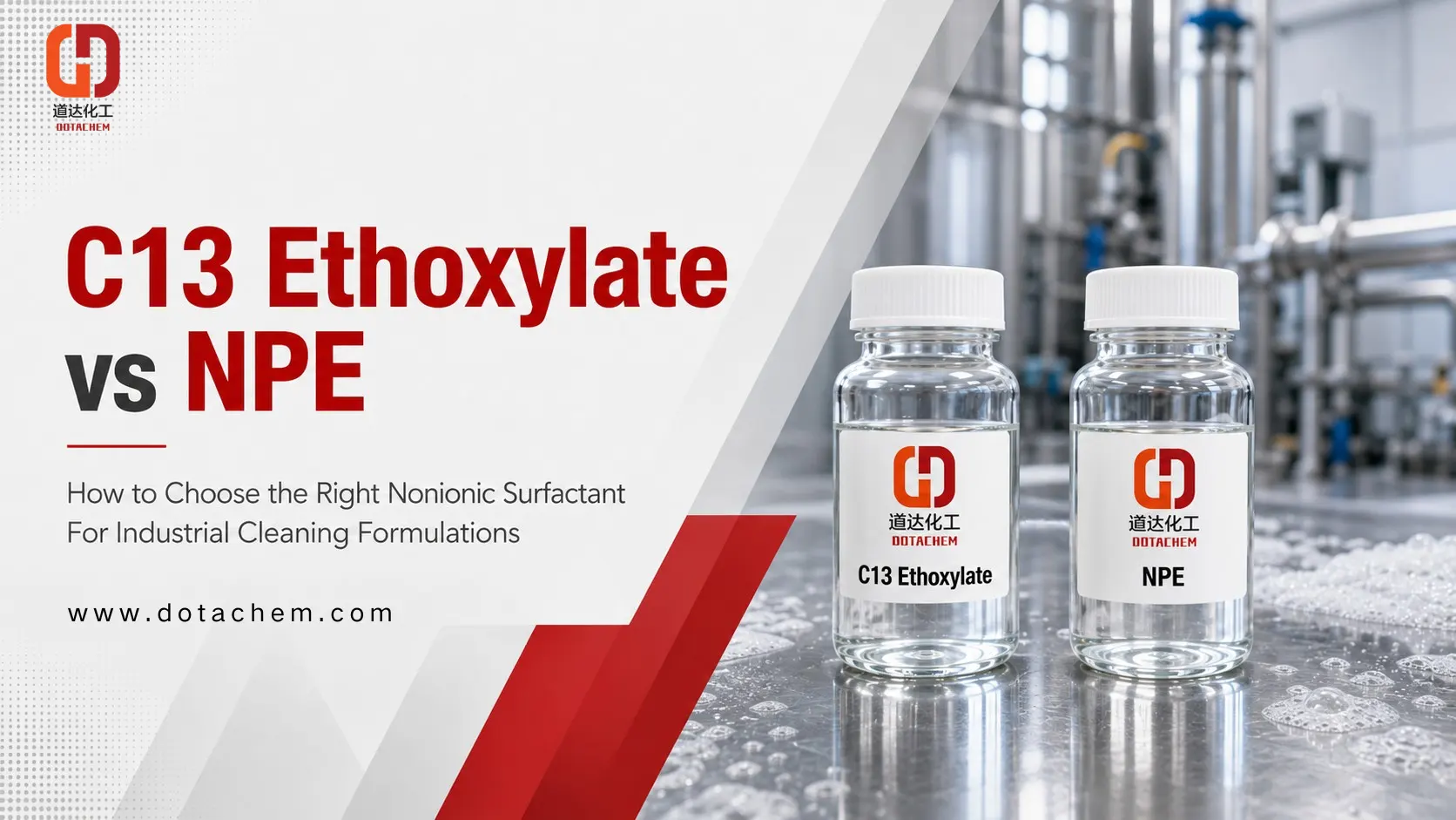 วิธีเลือกระหว่างแอลกอฮอล์ C13 Ethoxylate และ NPE ในสูตรทำความสะอาดทางอุตสาหกรรม
