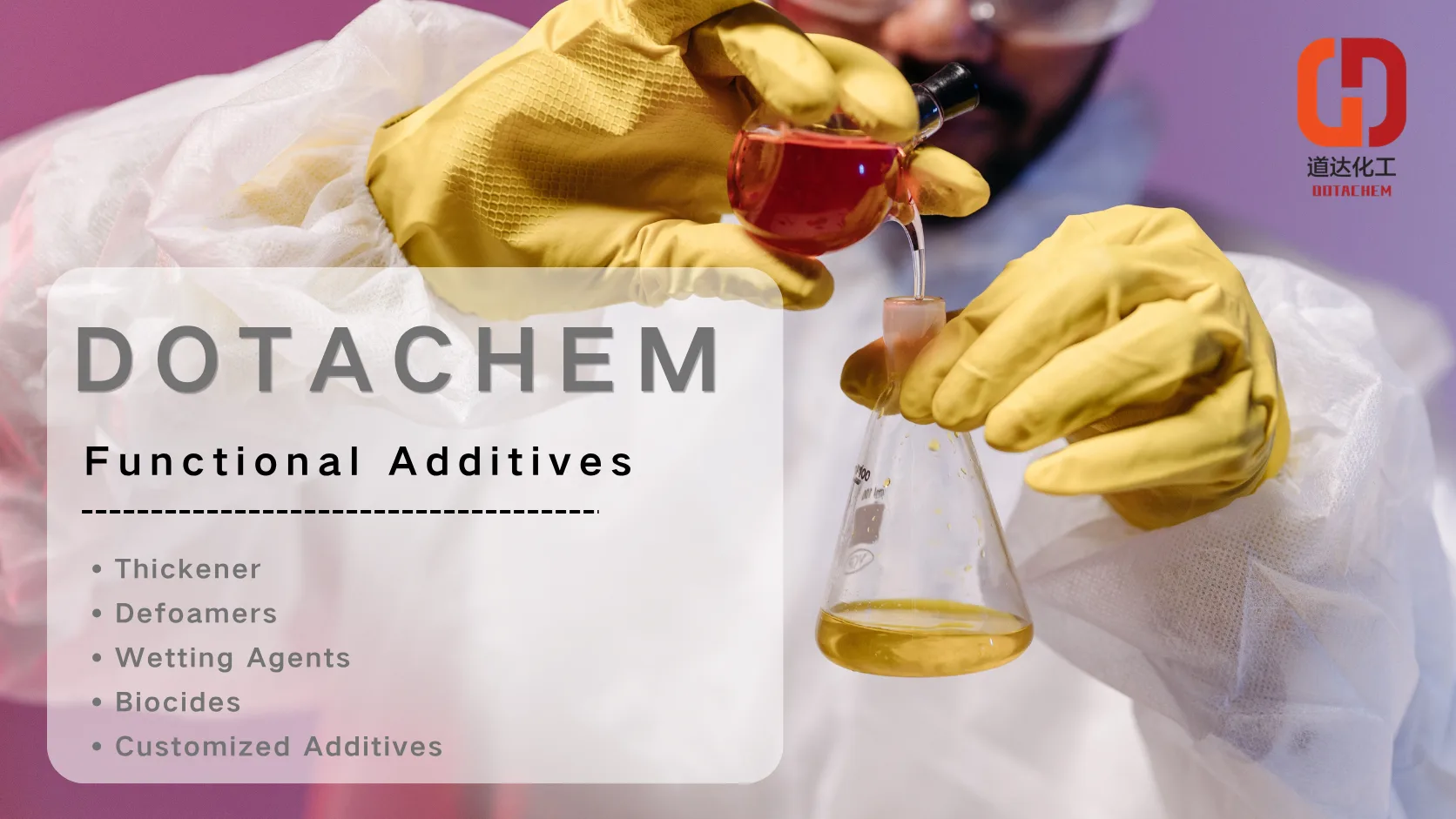 ขอแนะนำซีรีส์สารเติมแต่งเชิงฟังก์ชันของ Dotachem: โซลูชันที่ใช้งานได้จริงสำหรับสูตรทางอุตสาหกรรม